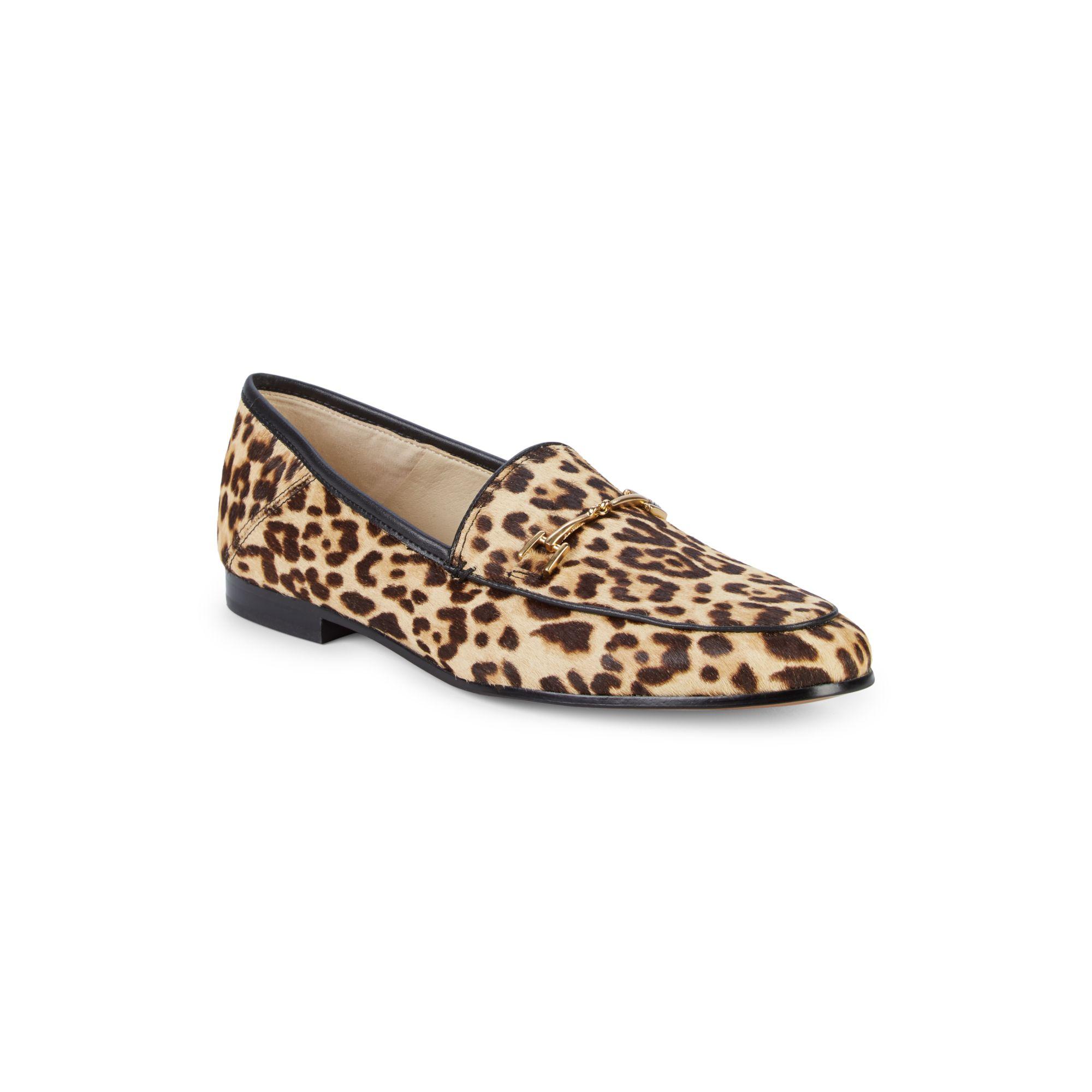 sam edelman loraine bit loafer leopard