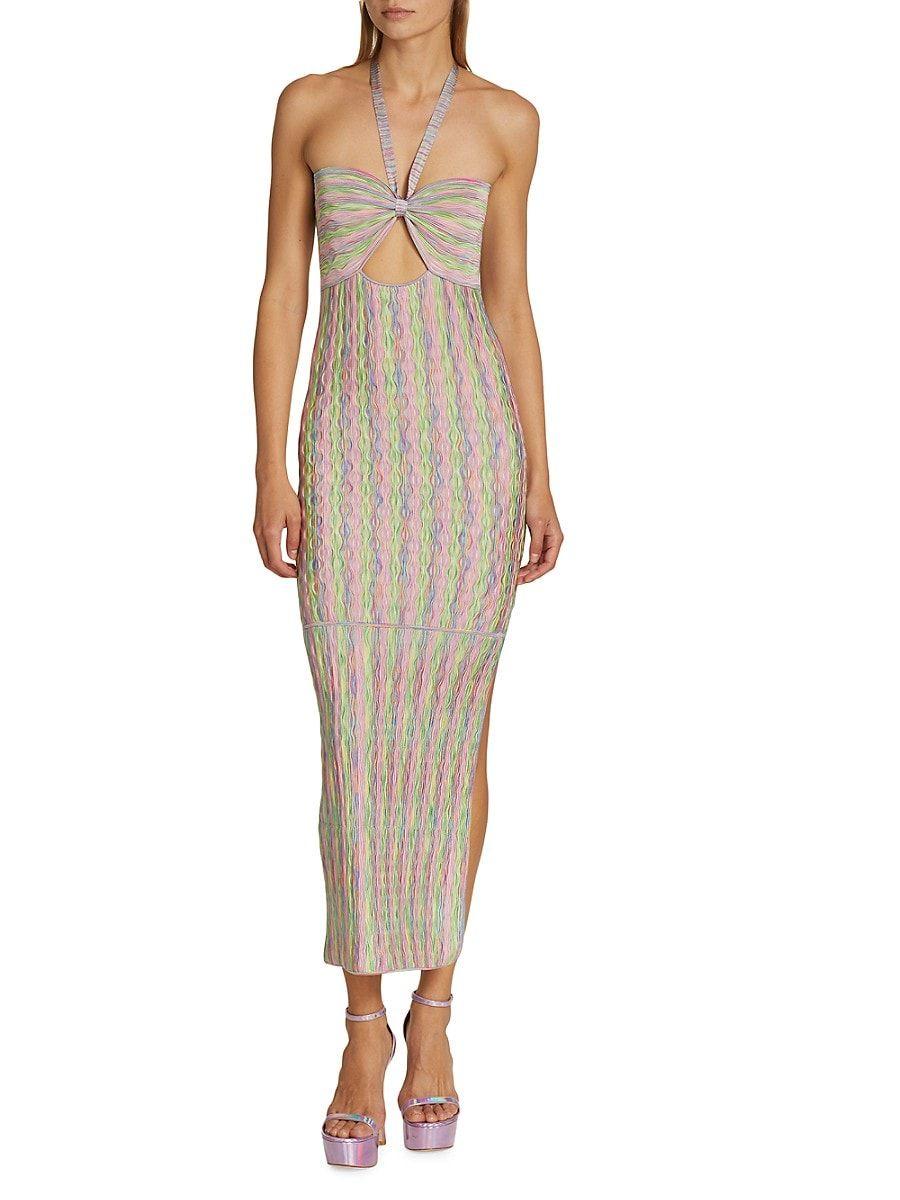 Alexis Amour Space-dyed Knit Midi-dress in Natural | Lyst