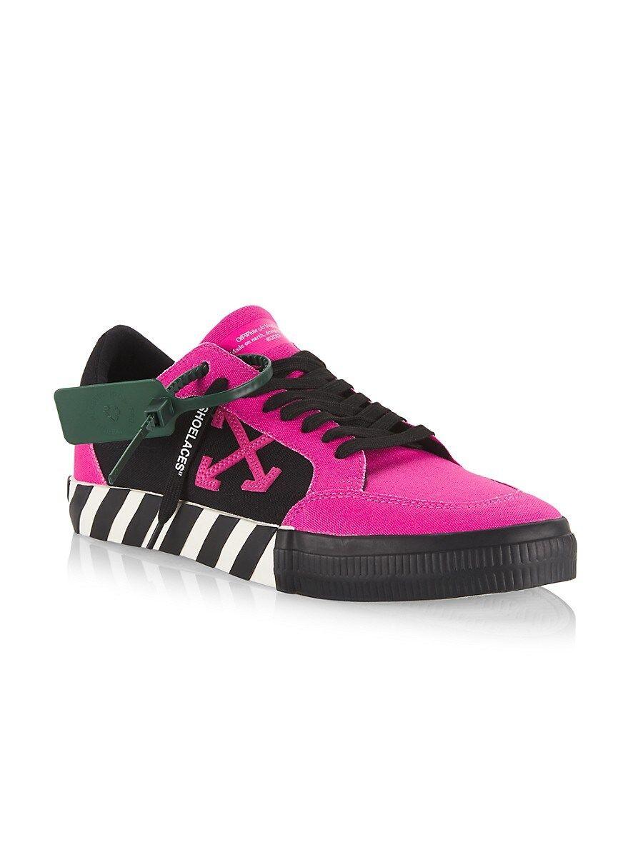 Off-White c/o Virgil Abloh Vulcanized Canvas Low-top Sneakers in Pink for  Men | Lyst