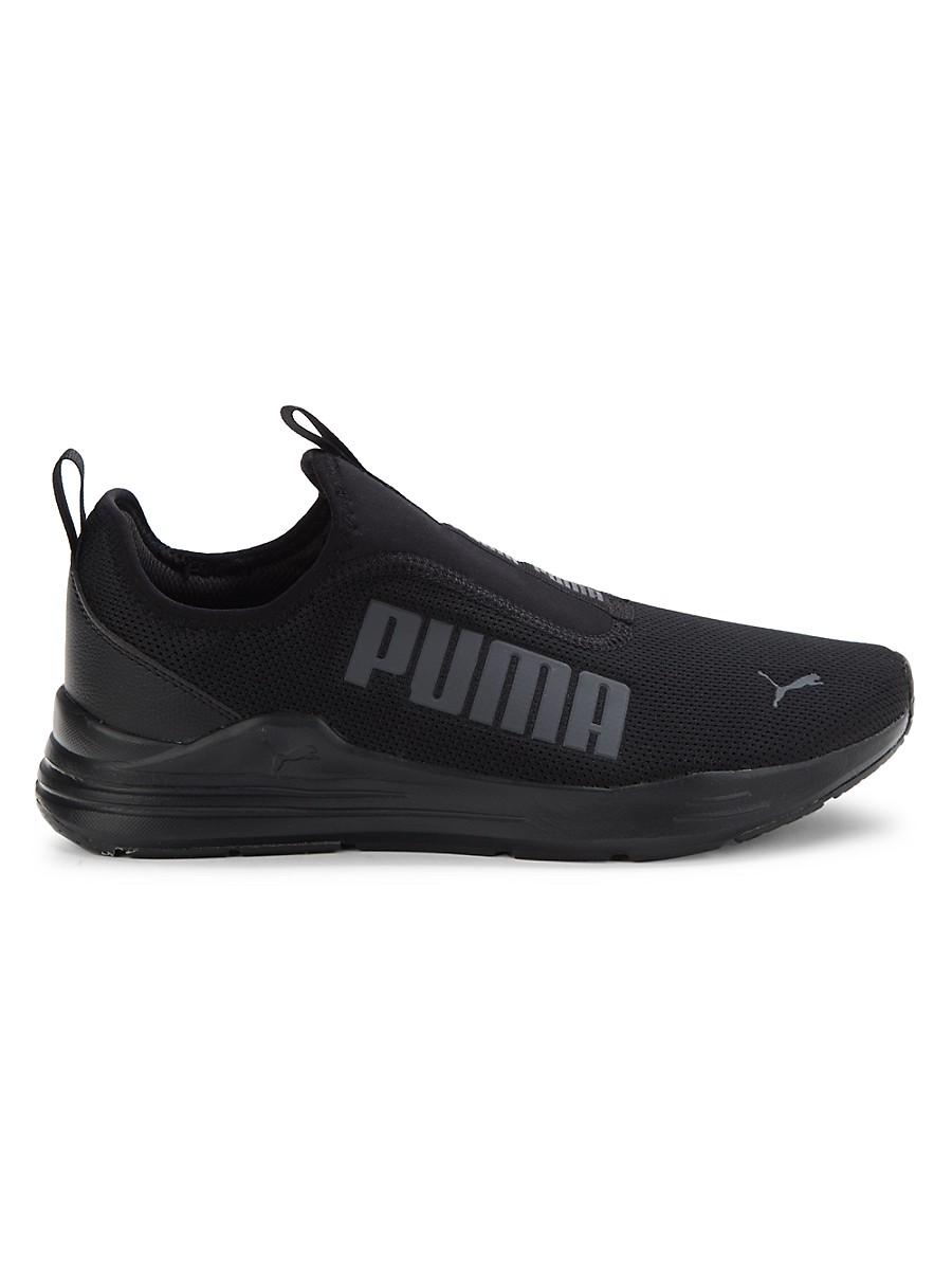 PUMA Wired Rapid Logo Sneakers in Black for Men | Lyst