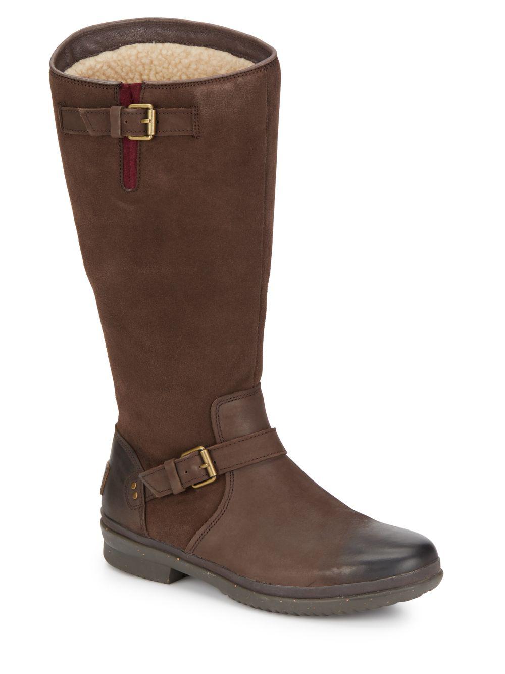 UGG Thomsen Uggpure lined Suede Leather Boots in Brown Lyst
