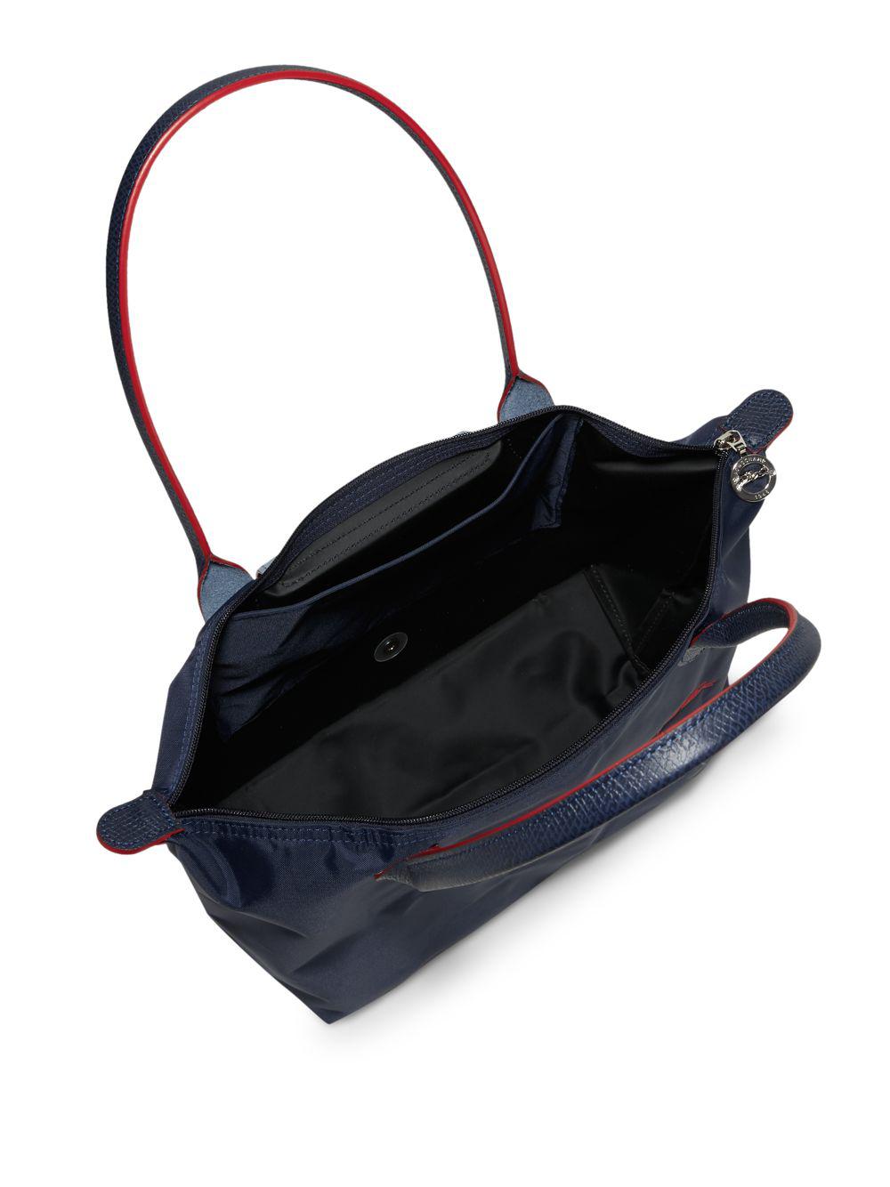 Longchamp Blue Le Pliage Club Tote