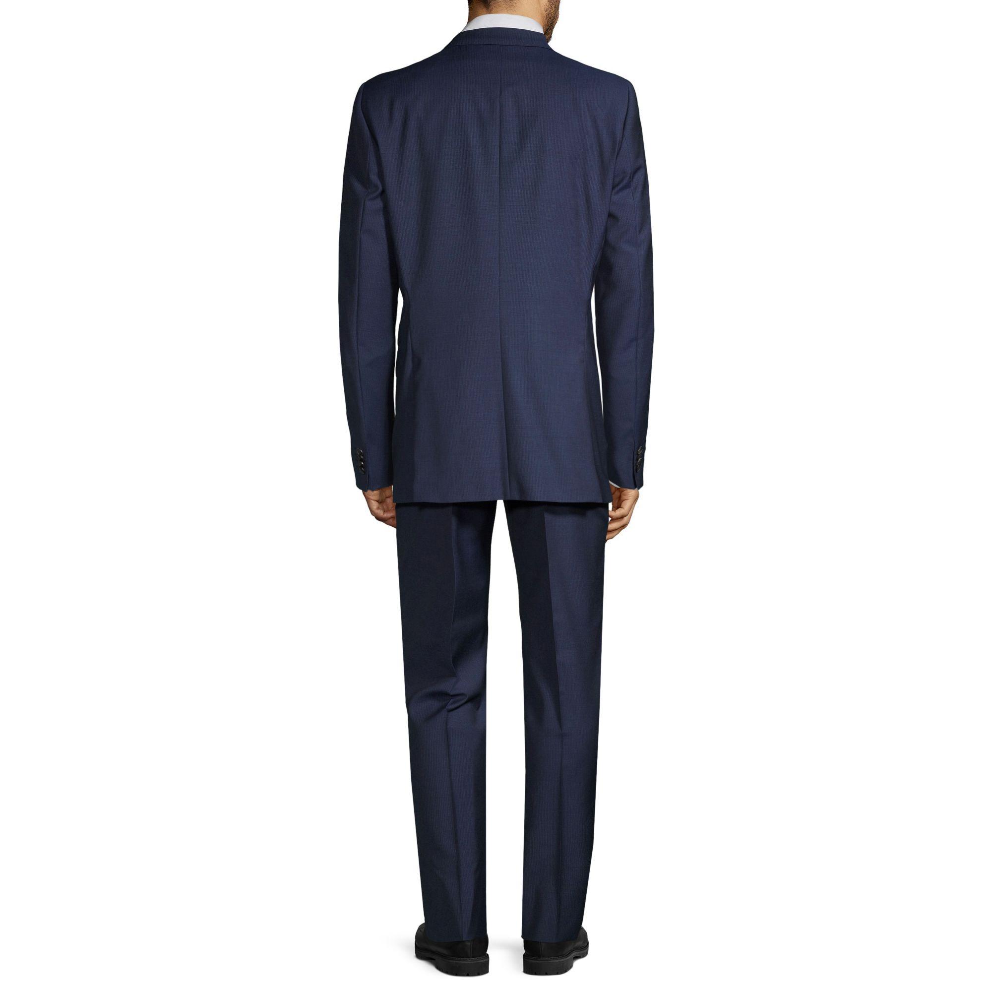 BOSS by HUGO BOSS Guabello Slim-fit Wool Suit in Blue for Men | Lyst