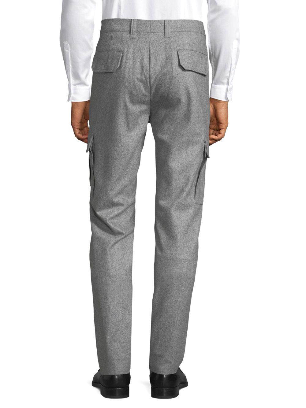 gray wool pants