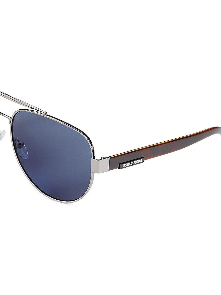 DSquared² 62mm Aviator Sunglasses in Gray for Men | Lyst