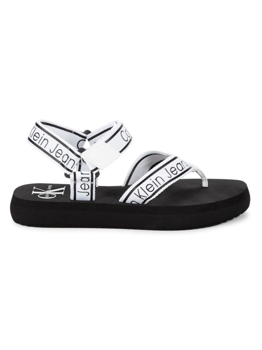 Calvin Klein Mikki Ankle-strap Sandals in Black | Lyst