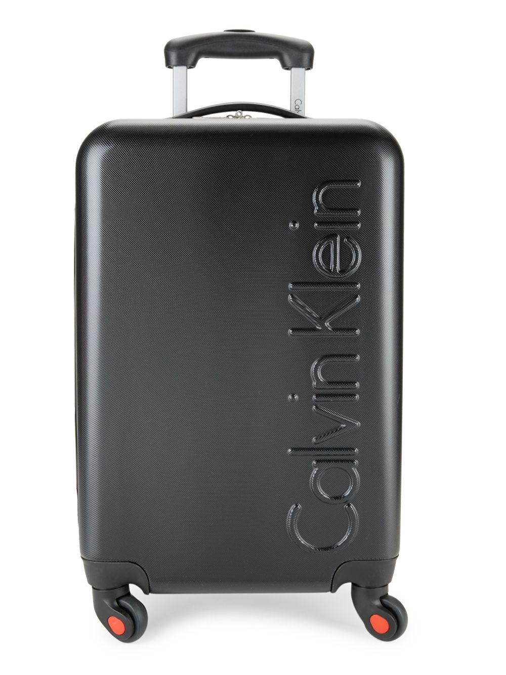 Calvin Klein 529 Hard Shell Carry-on Spinner Suitcase in Black for Men |  Lyst