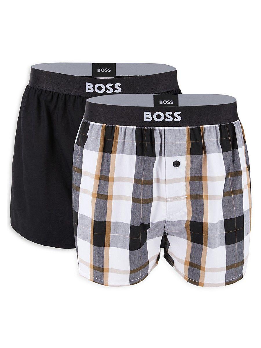 BOSS by HUGO BOSS 2-pack Logo Boxer Shorts in Black for Men | Lyst