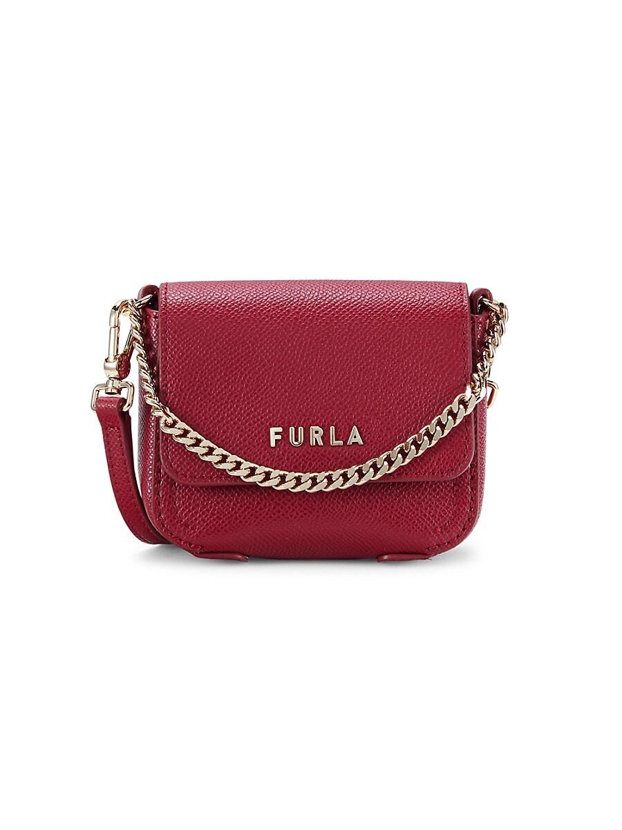 Furla Maya Leather Mini Bag in Red | Lyst