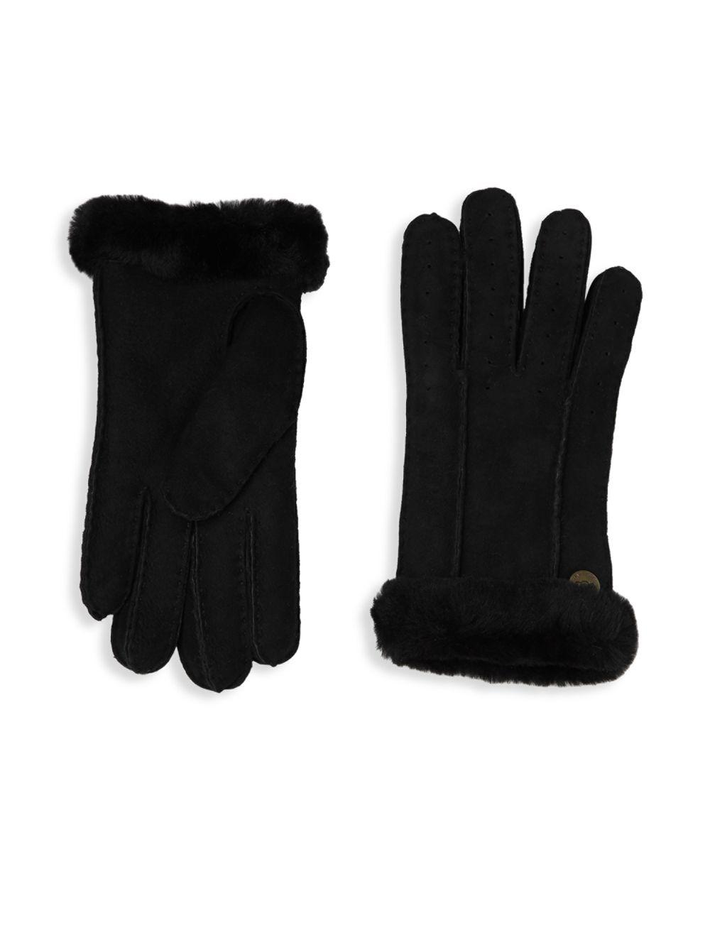 uggs black gloves