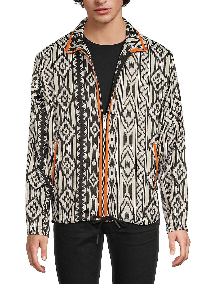 MARCELO BURLON メンズジャケット $595 Marcelo Burlon Men's Black Kappa Folk Full Zip Track