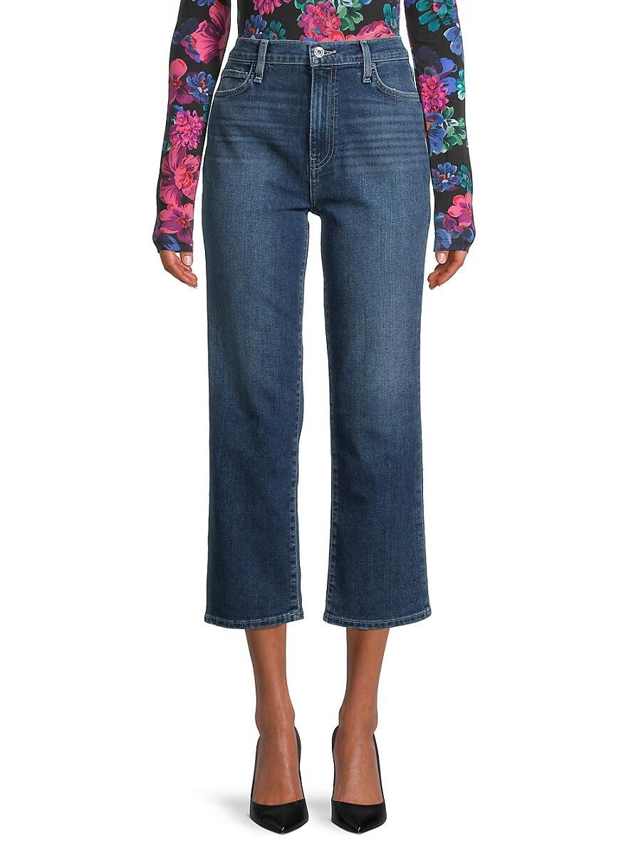 H by Hudson Hudson Noa Midrise Straight Cropped Jeans in Blue | Lyst