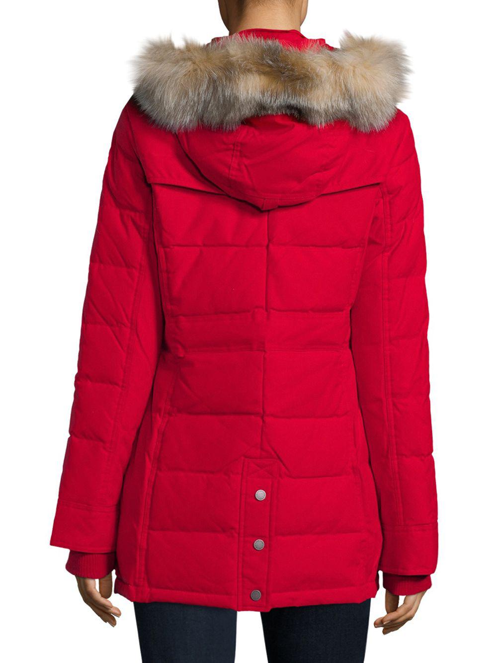 fox fur puffer coat