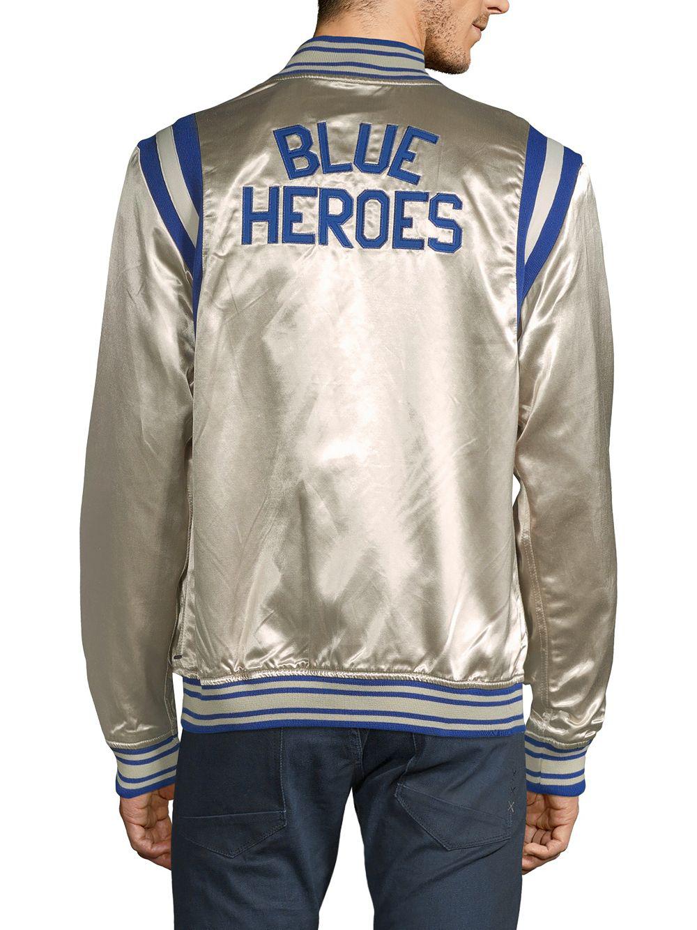 blue heroes leather jacket