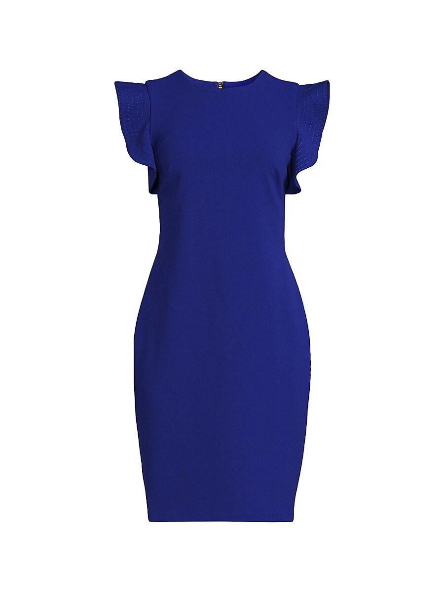 Calvin klein solid sheath dress hotsell