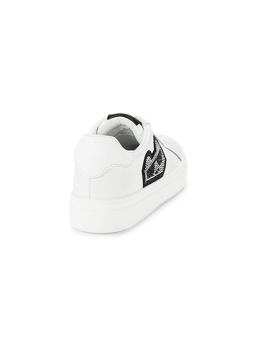 Karl Lagerfeld Women's Meaza Sneakers With Star Embellishments - Fashion Athletic Shoes With Cushioned Comfort