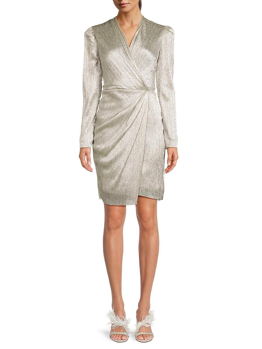 Nicole miller wrap dress cheap