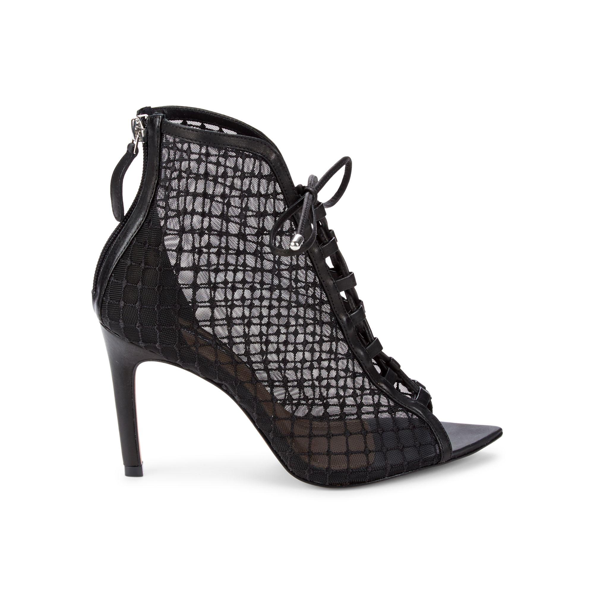 Ellise Fishnet High Heel Pumps 