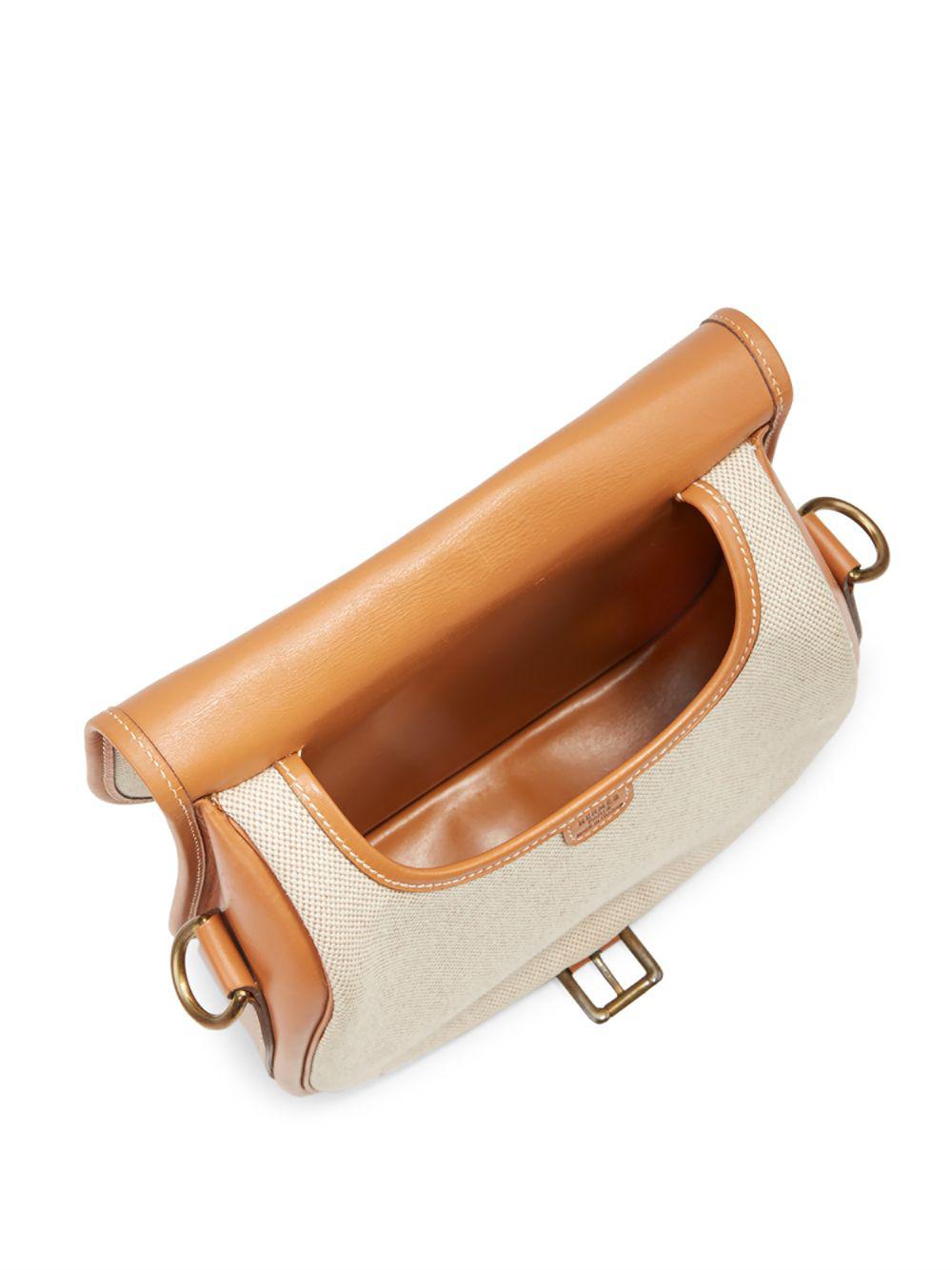 Hermès Brown Small Toile Crossbody Bag - Lyst