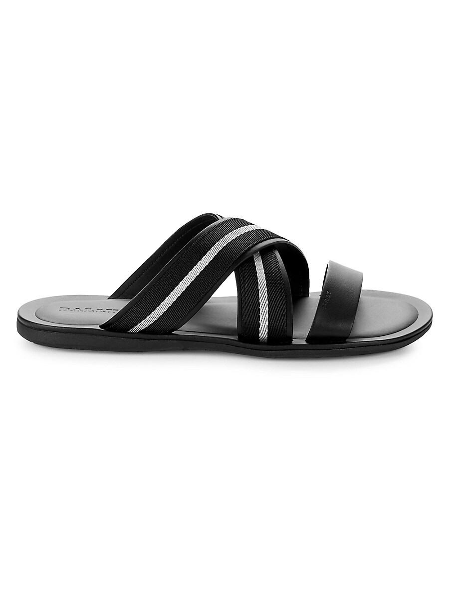 Bally Sasha Slide Sandals in Black for Men | Lyst