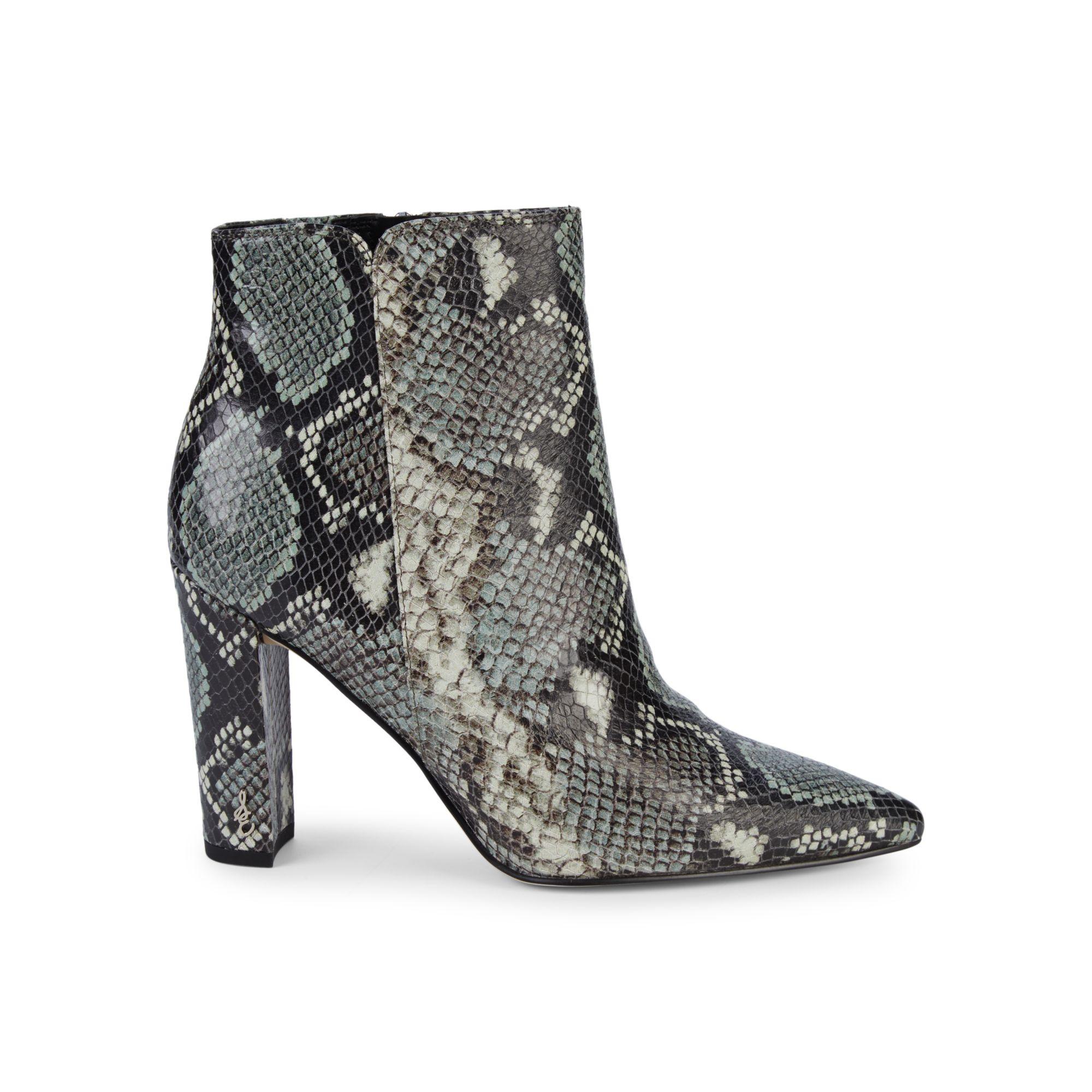 sam edelman snake booties