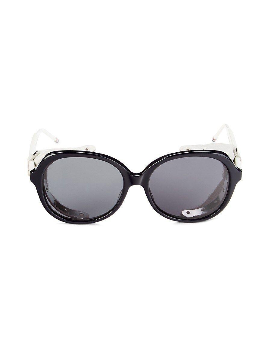 Thom Browne 57mm Oval Sunglasses in Gray for Men | Lyst