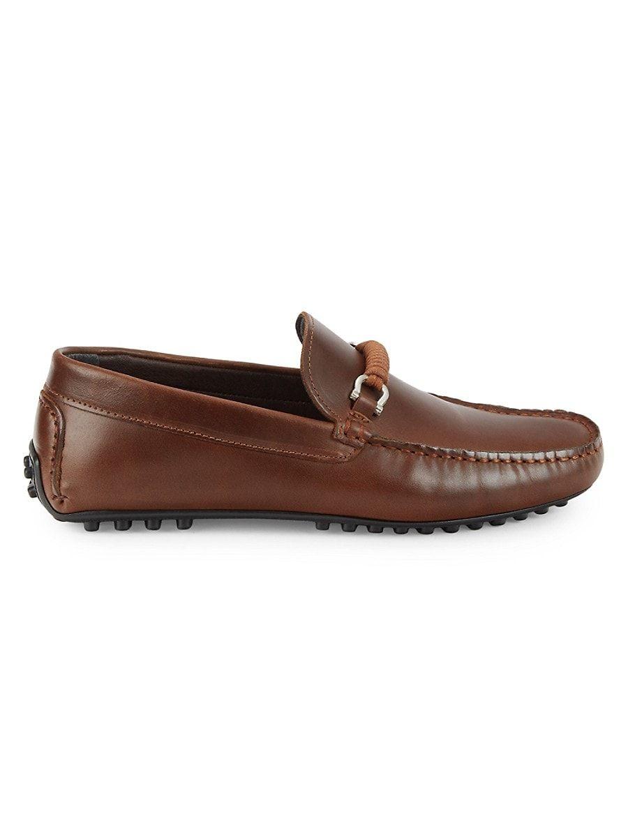 Bruno Magli Torro Leather Driving Loafers in Brown for Men Lyst