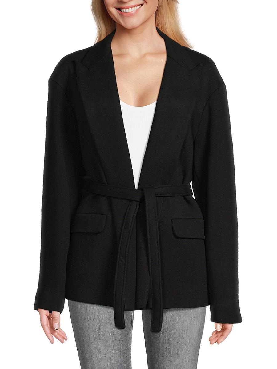 Ba sh Tie Front Blazer in Black Lyst UK