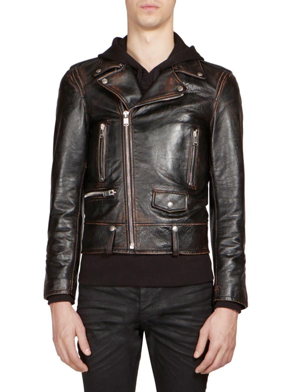 caterpillar leather jacket