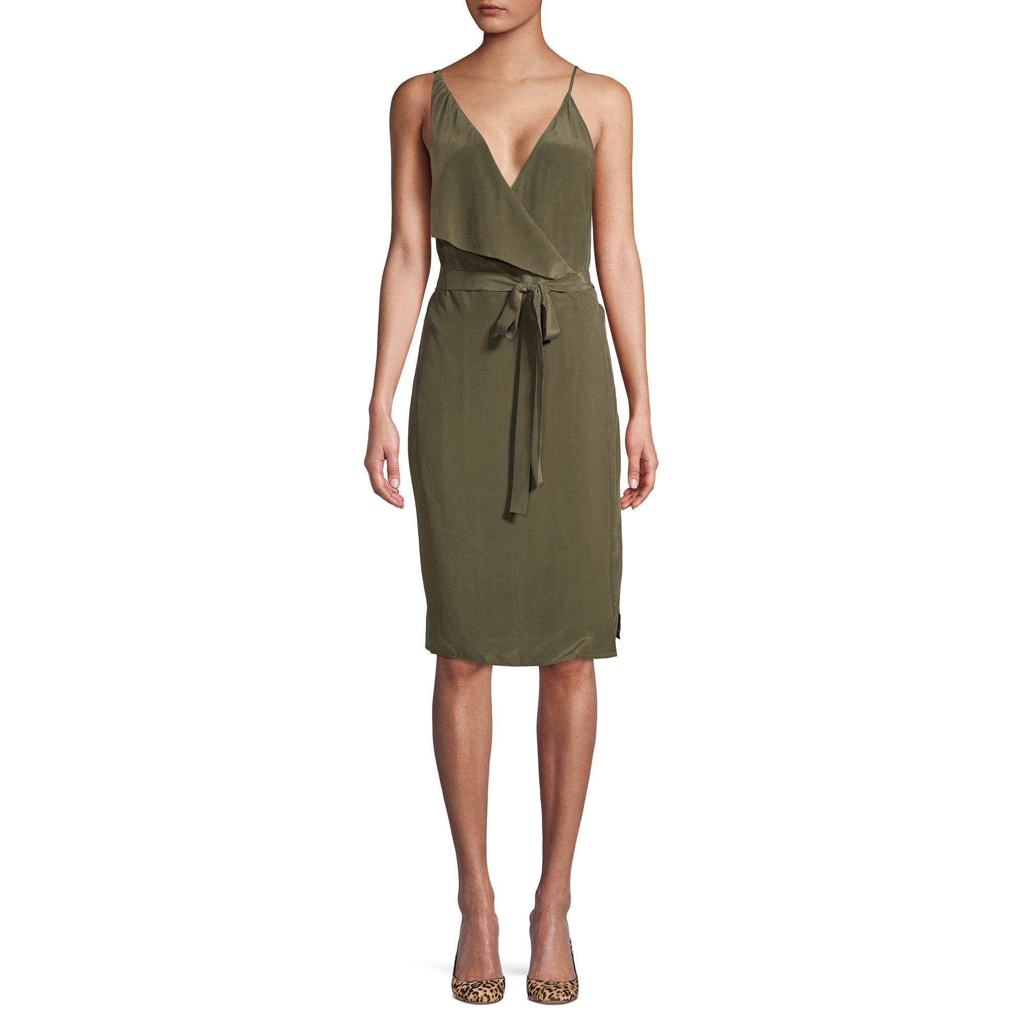 strap wrap dress