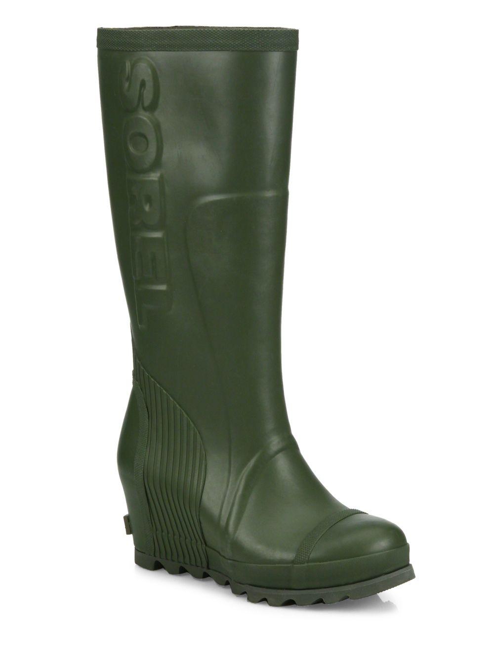 sorel rubber rain boots