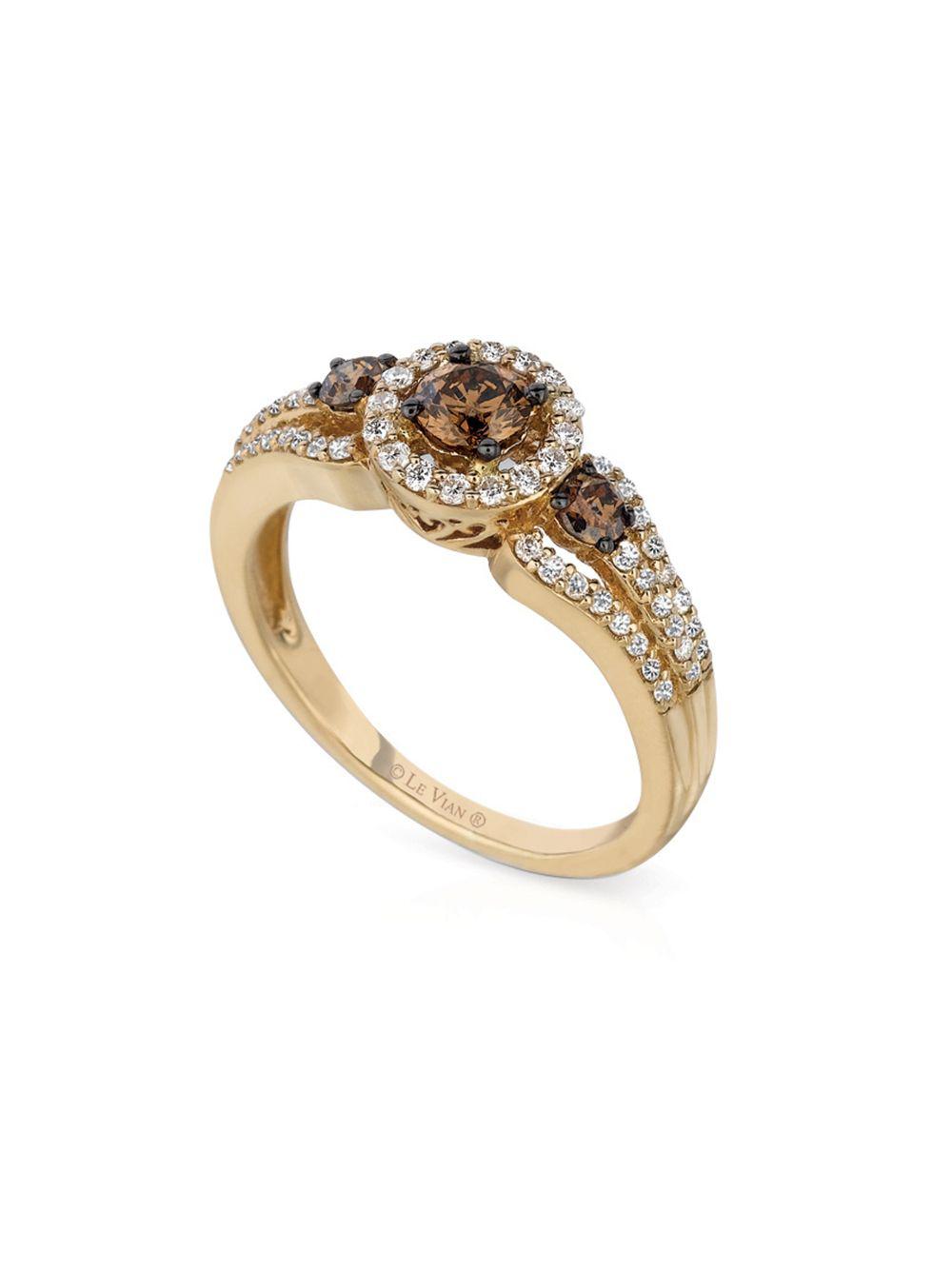 Le Vian Chocolatier® 14k Yellow Gold & Diamond Ring in Metallic Lyst
