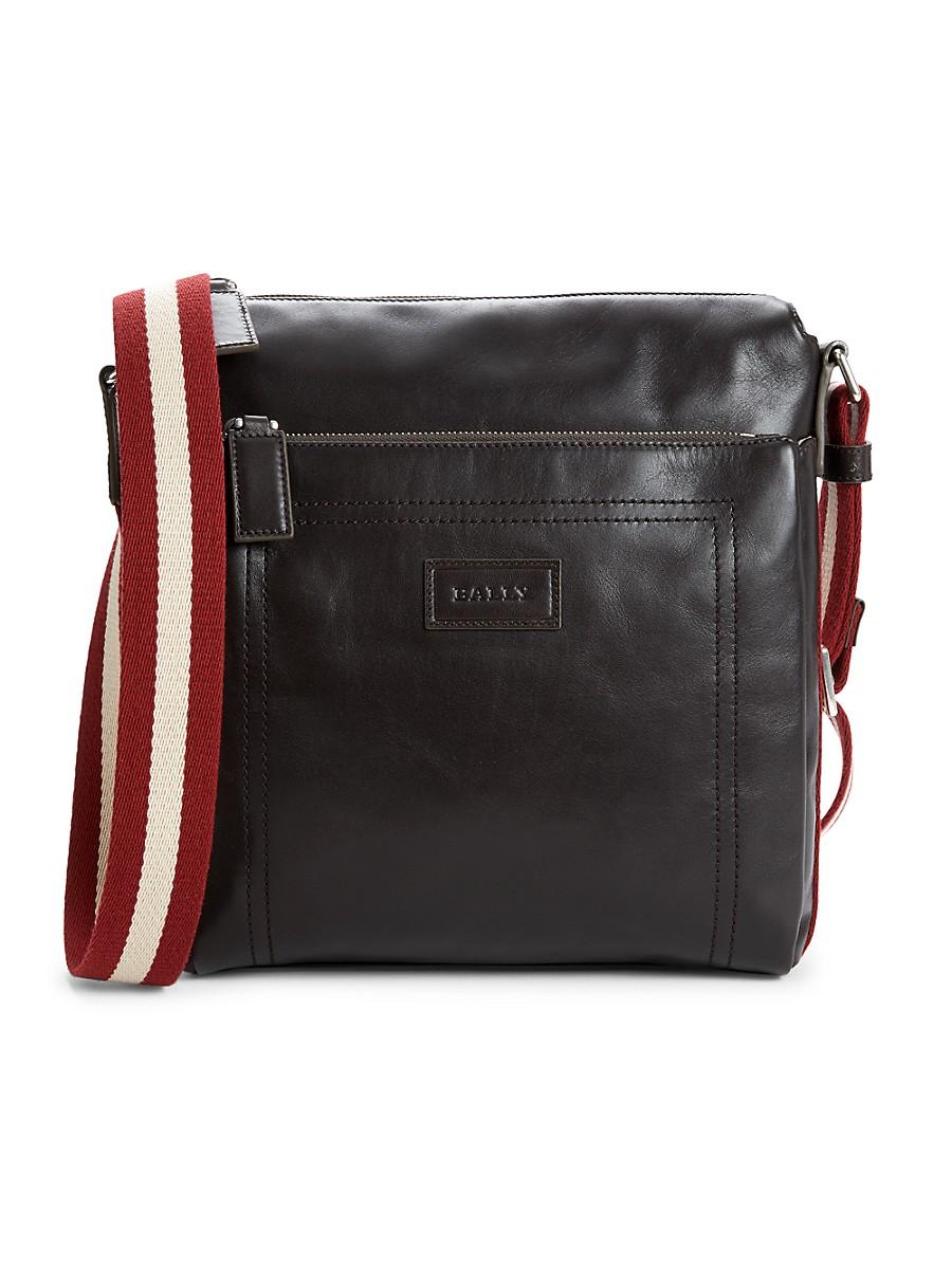 Bally Tuston Leather Crossbody Bag in Brown for Men | Lyst Canada