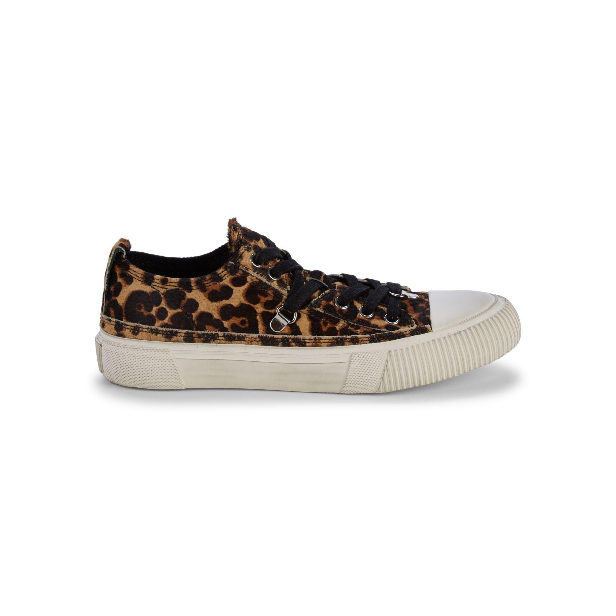 all saints leopard sneakers