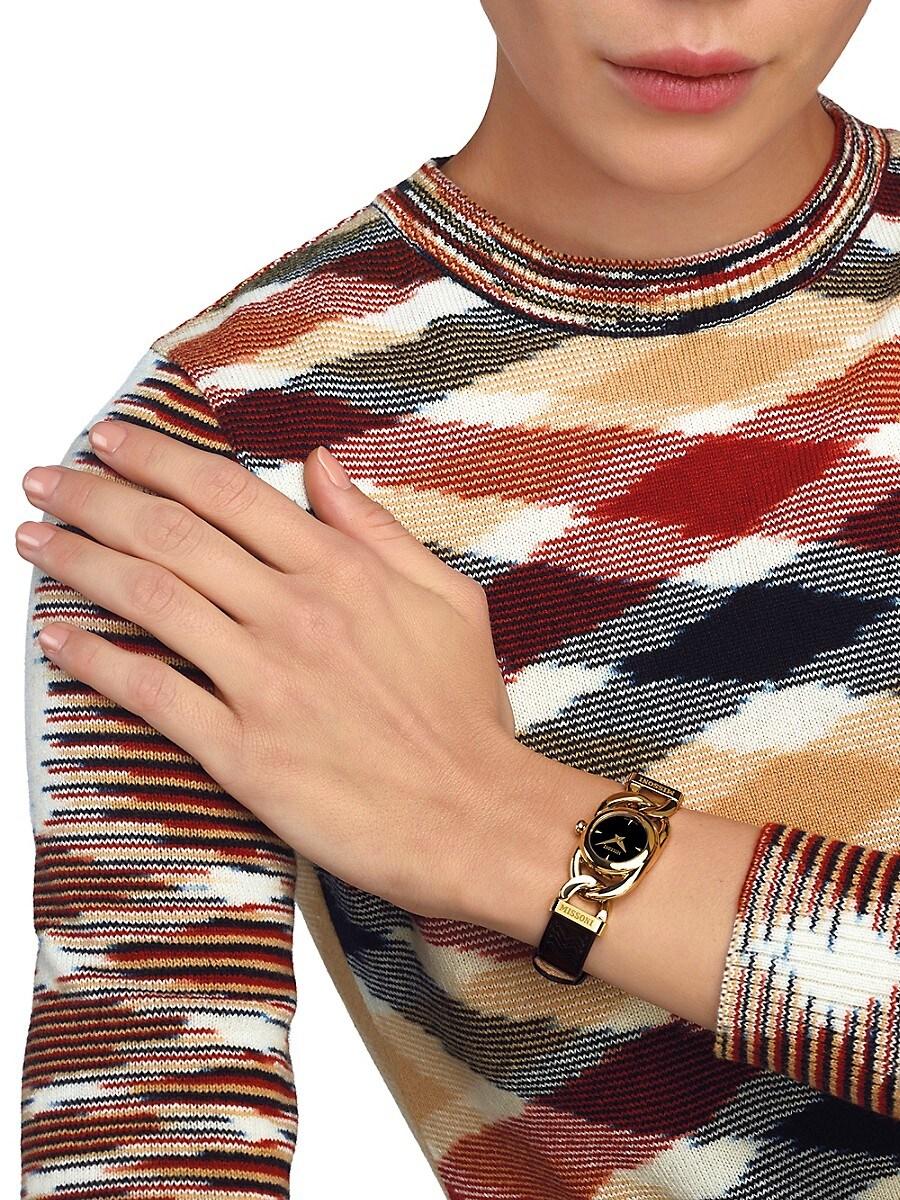 Missoni Gioiello 22.8mm Ip Yellow Goldtone Stainless Steel 