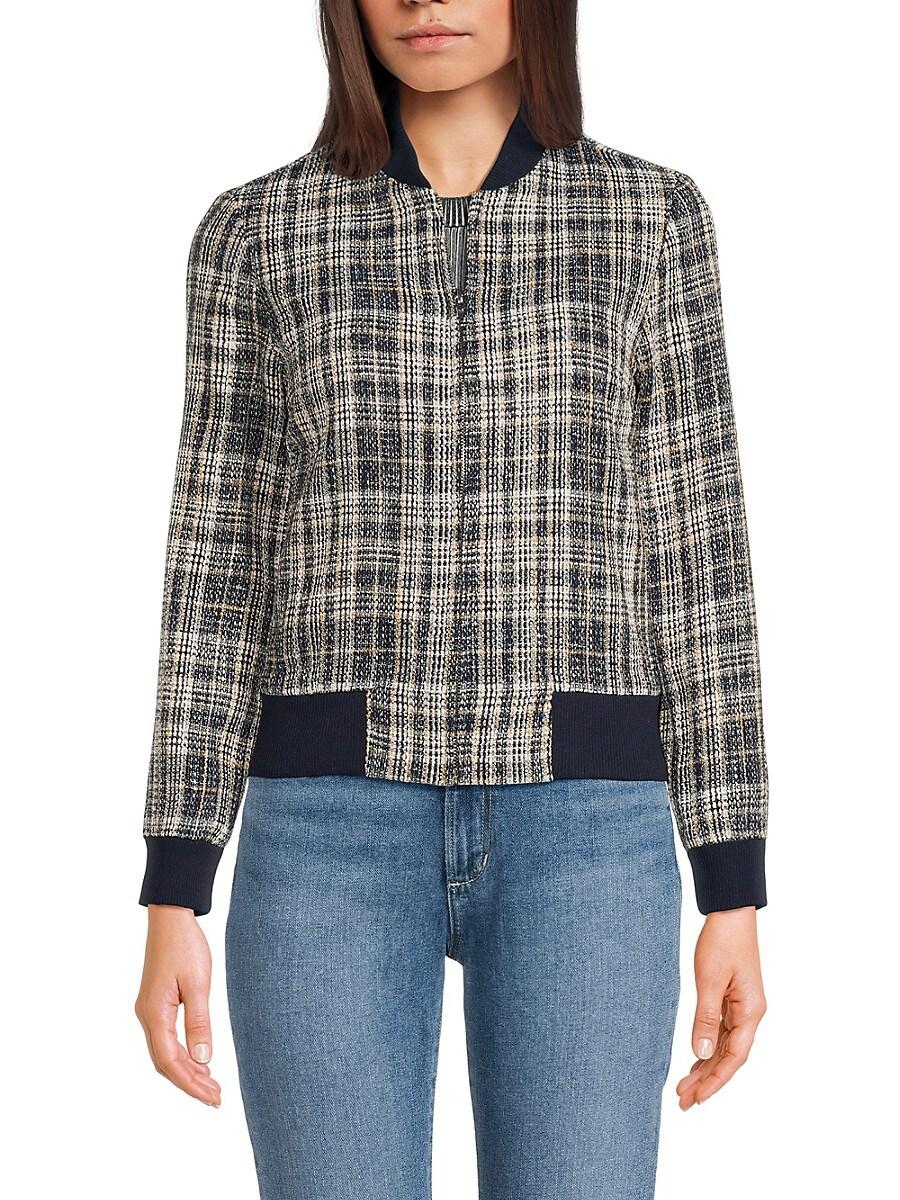 Plaid bomber online