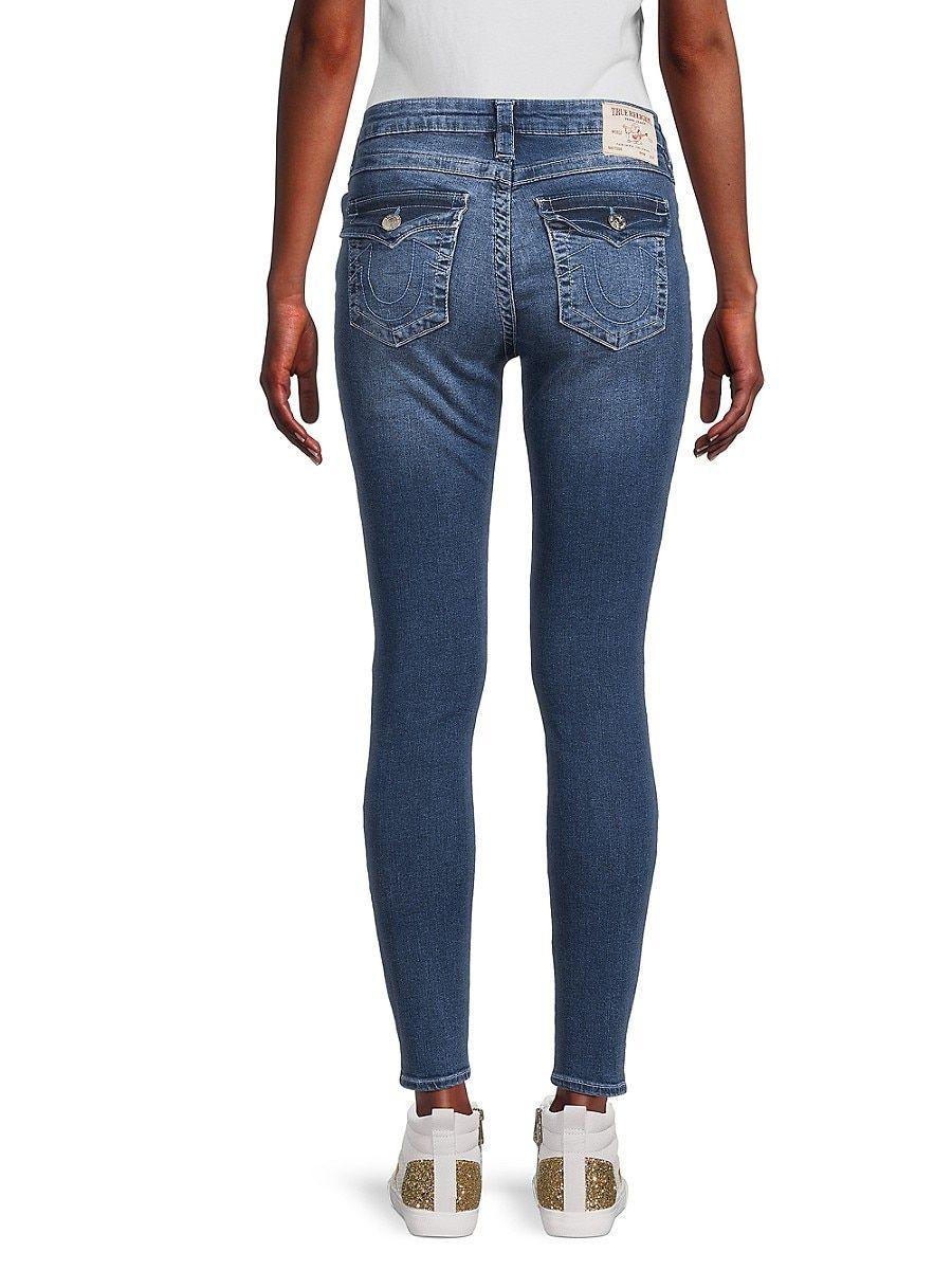 True Religion Jennie Skinny Jeans in Blue | Lyst