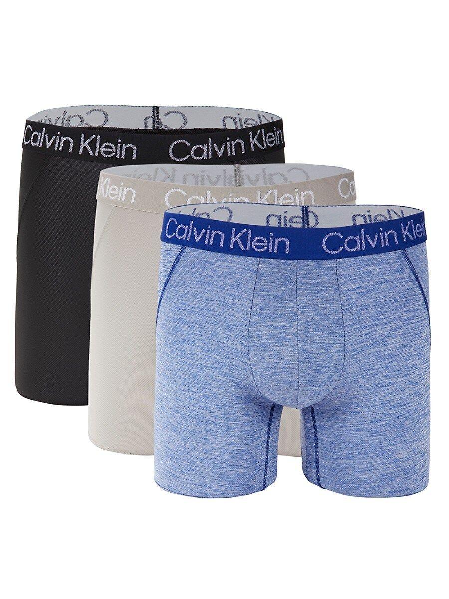 Calvin Klein 3-pack Sport Mesh Boxer Briefs in Blue for Men | Lyst
