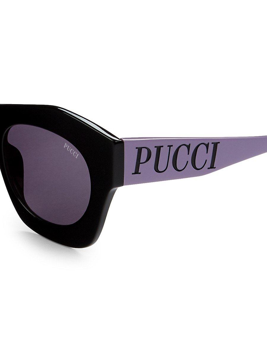 Emilio Pucci 52mm Geometric Sunglasses