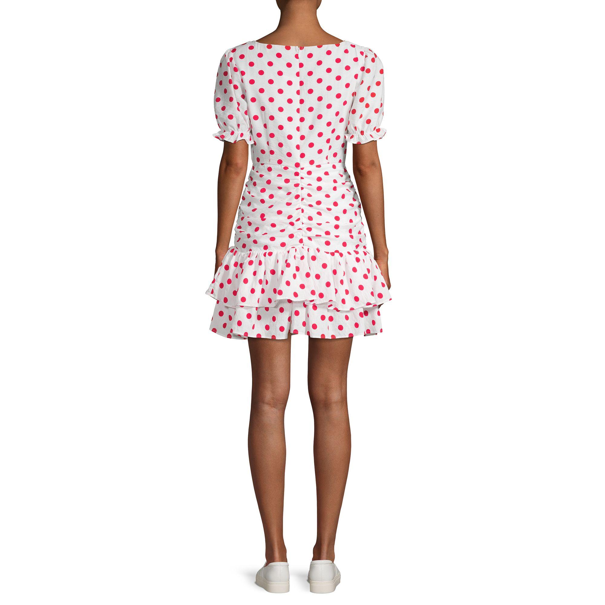 endless rose polka dot mini dress