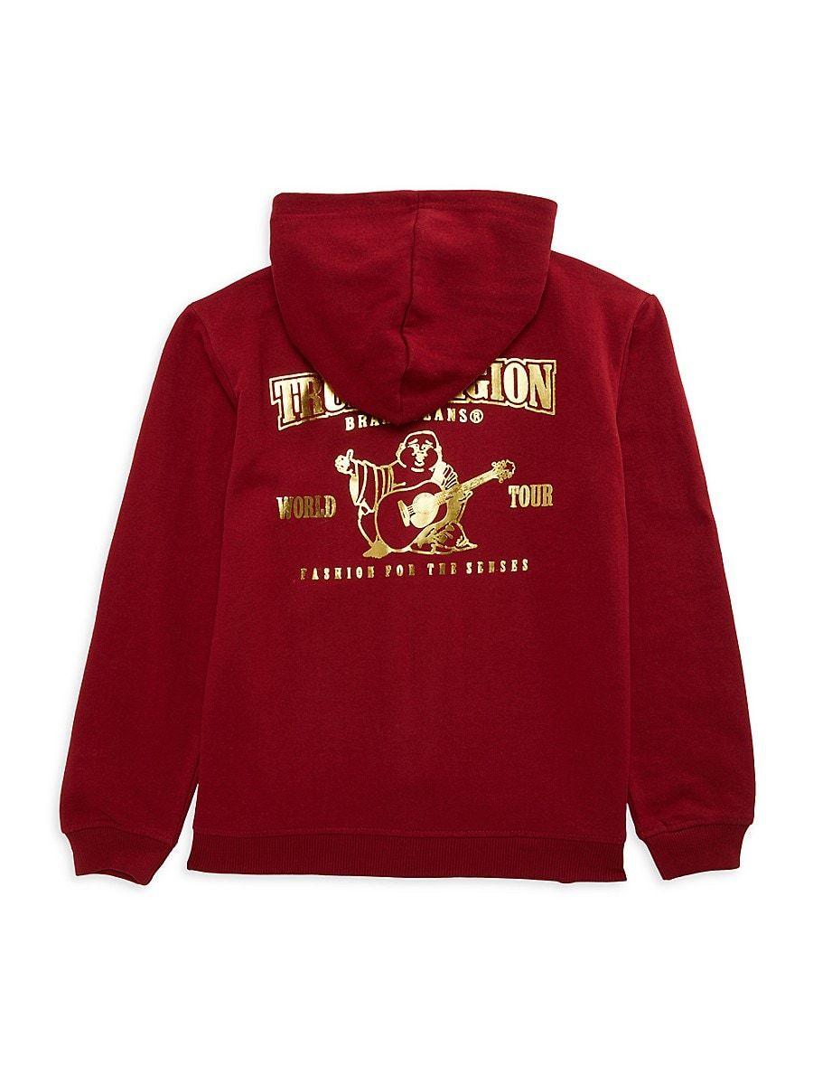 Buddha Logo True Religion Zip Up Hoodie Red NWT $119 True Religion
