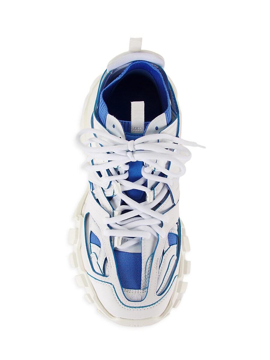 Balenciaga Contrast Low-Top Sock Sneakers in Blue for Men Lyst