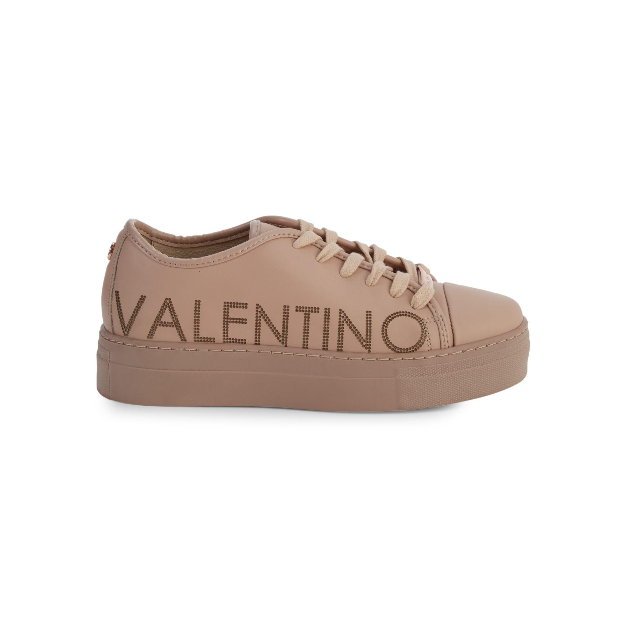 Valentino By Mario Valentino Dalia Sauvage Laser Leather Platform Runners In Red Lyst