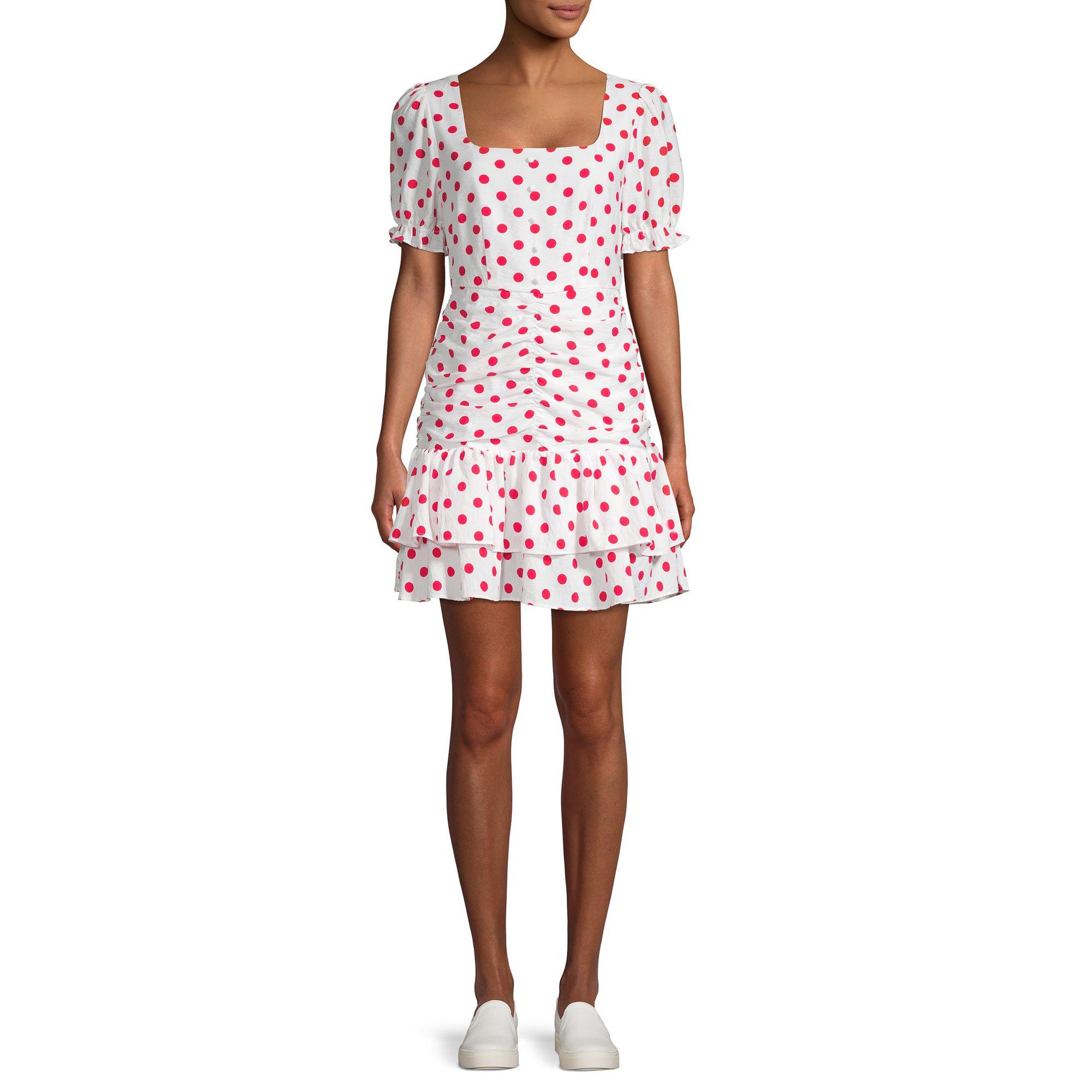 endless rose polka dot mini dress