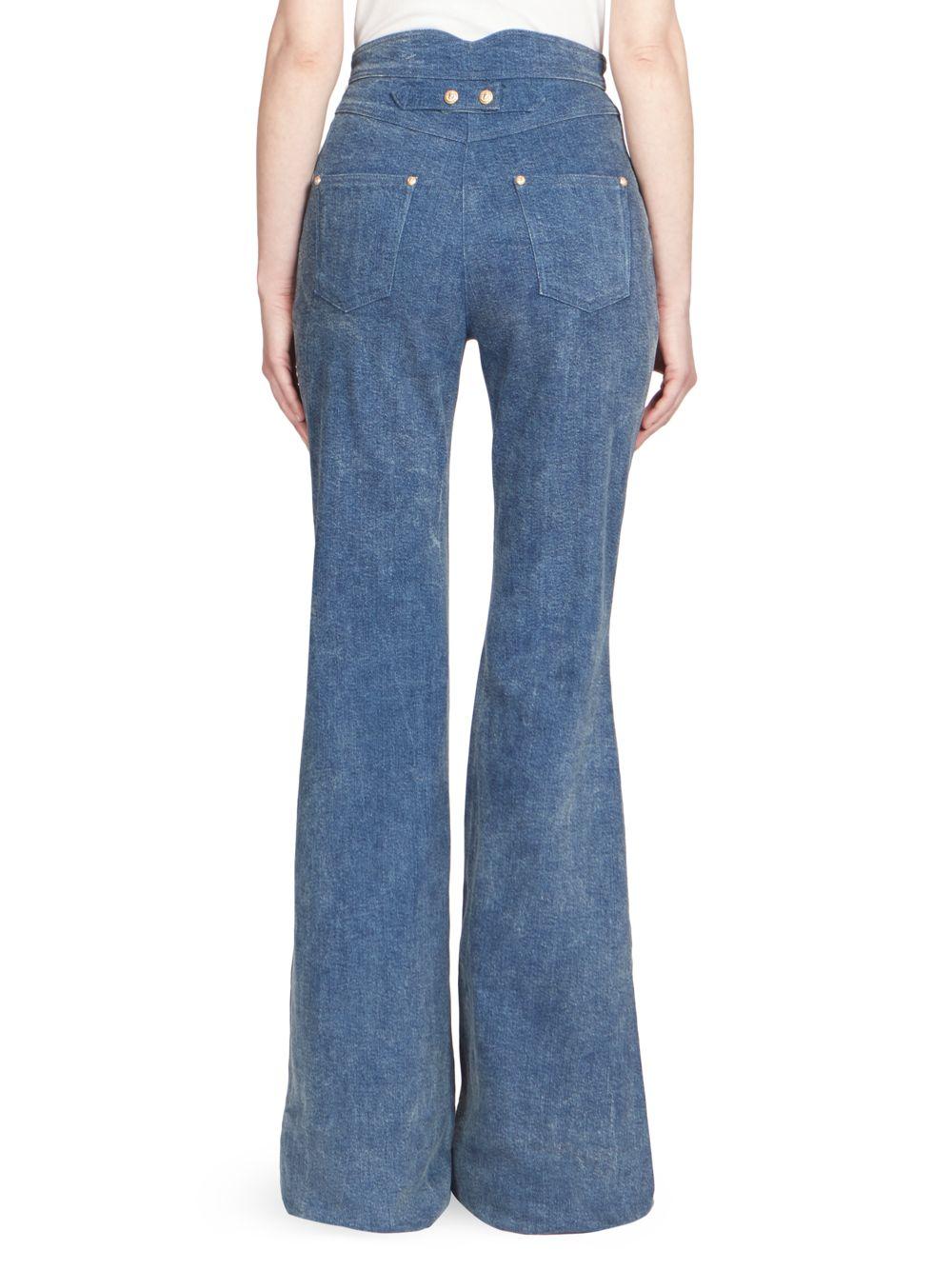 【関税＆送料込み】Balmain Cotton Flare Jeans Flared denim jeans - Women | BALMAIN