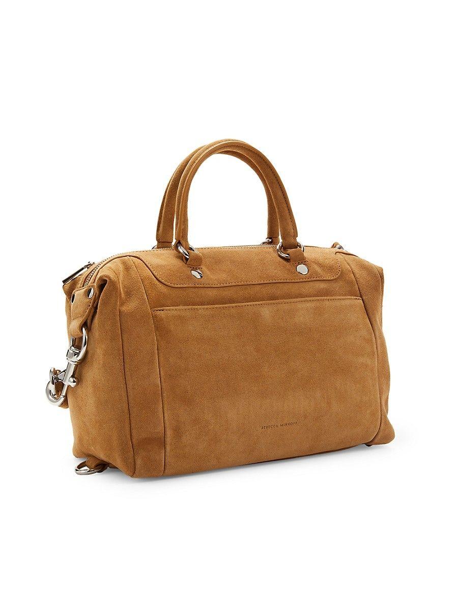 Rebecca minkoff suede satchel new arrivals