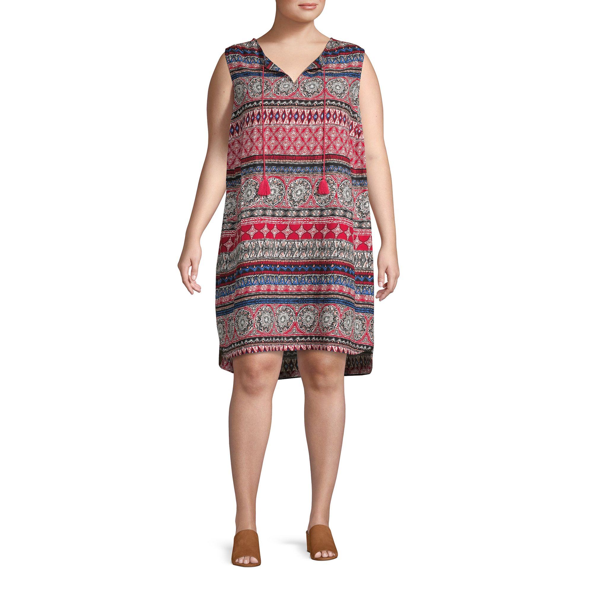 Beach Lunch Lounge Synthetic Plus Printed Sleeveless Shift Dress - Lyst