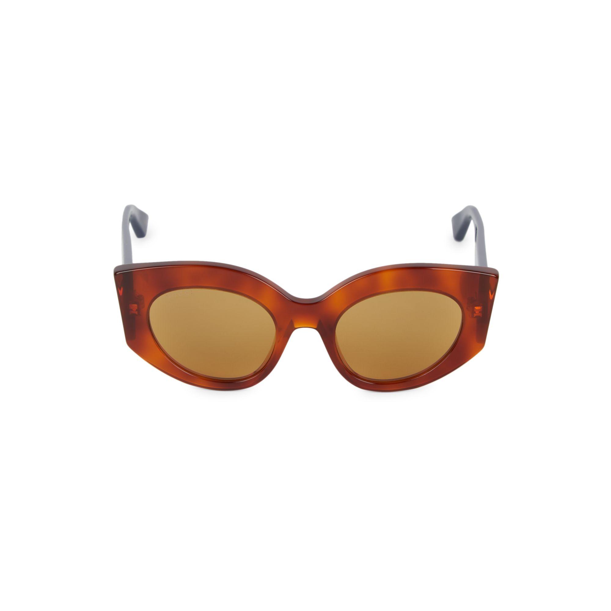 gucci 50mm square cat eye sunglasses