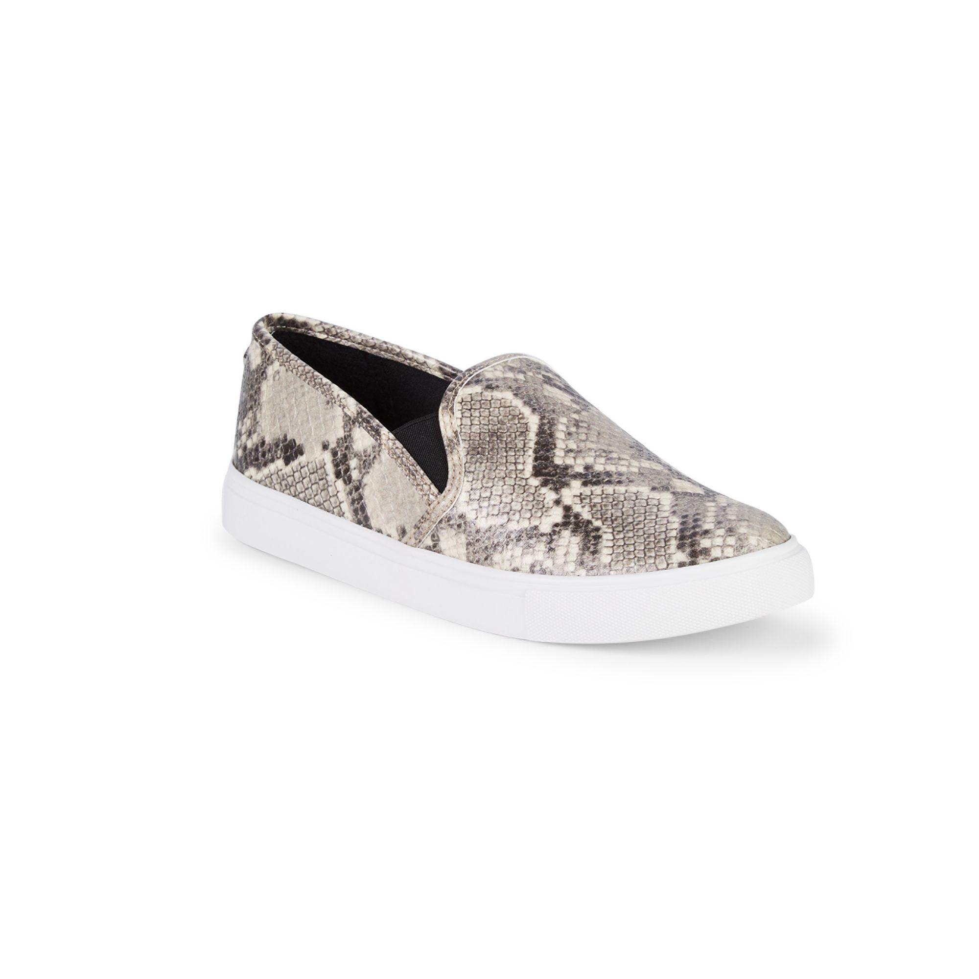 steve madden snakeskin slip ons
