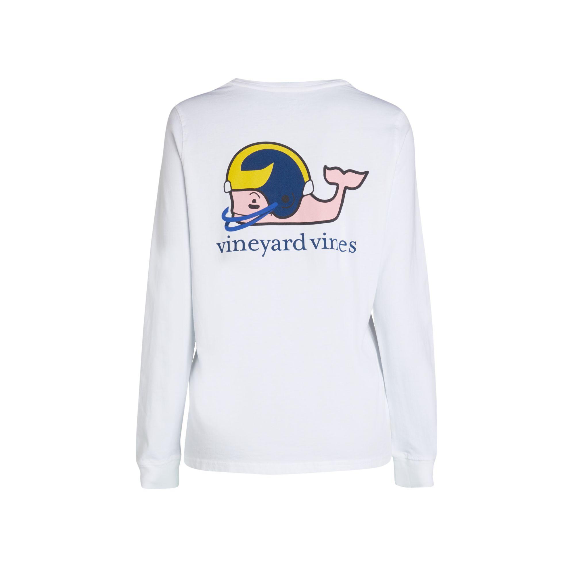 Vineyard Vines Cotton Football Whale Pocket Long-sleeve T-shirt in ...